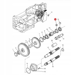 Žiedas simering massey ferguson 834216m1 originalus