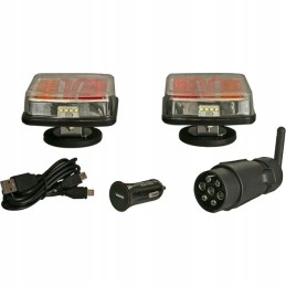 Belaidžių kvadratinių Kramp LED lempų rinkinys