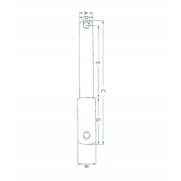 Apatinis pakabos kaištis 22 28 181 mm 1 kategorija 2