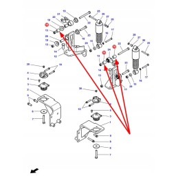 4387644m1 kabinos amortizatoriaus tvirtinimo mova