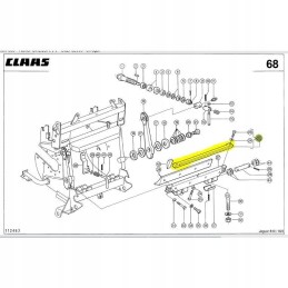 Spyruoklė claas jaguar 800 900 uni grass 98469302