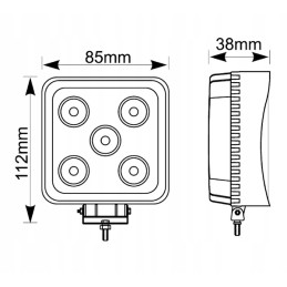 LED darbo lempa 15w 12v 24v 1200lm 6000k