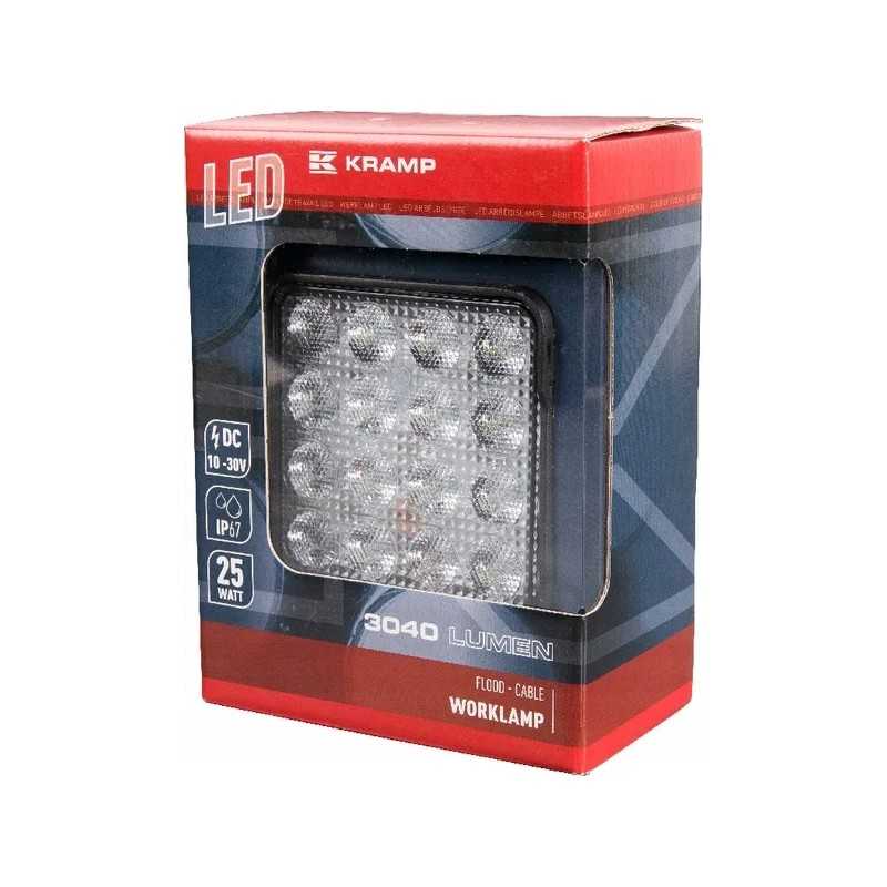 LED darbo lempa stačiakampė 54w 3960 lm 10 30v