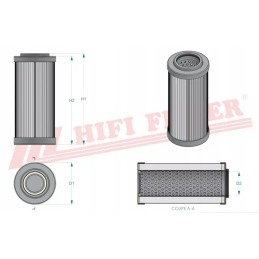 Hidraulinės alyvos filtras hifi filtras sh 52607