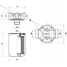 Įdėkite hidraulinį įsiurbimo filtrą 80l 3 4