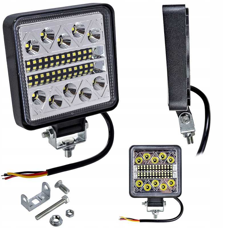 Halogeninė LED darbo lempa 12v 24v 102w cree