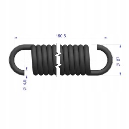 Sėdynės spyruoklė C 385 originali Ursus