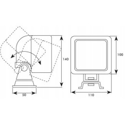 Darbinė lempa su h3 lempute 12v 55w 34203300