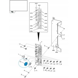 Blykstės pertraukiklis 12v 9813500 cnh