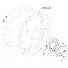 Korpusas naujas olandiškas rato svoris ilgas varžtas 50kg