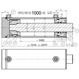 Galinga cilindro pavara hidr smtg 100x50 taktų 1000 82050114ne