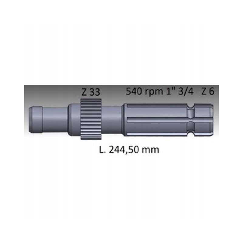 kardaninis velenas John Deere l244 5 z33 1 3 4 z6 r266970