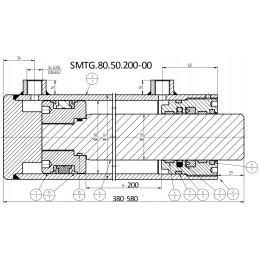 Hidraulinis cilindras smtg 80x50 taktų 200 2 vnt 8205082ne