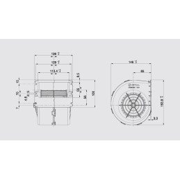 Claas ventiliatorius 12v spal 009 a70 ir 74d