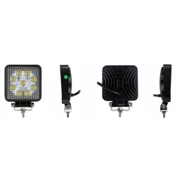 LED darbo lempa 27w 12v 24v 2100lm 9 led traktorius