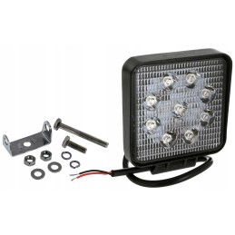 LED darbo lempa 27w 12v 24v 2100lm 9 led traktorius