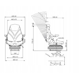 Sėdynė su pneumatine pakaba