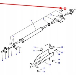 3016172x1 varančiojo veleno šešiabriaunis varžtas