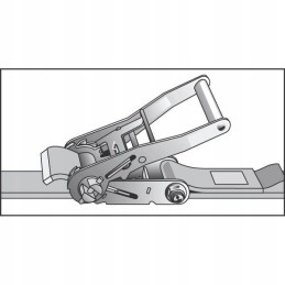 Transportavimo diržas 50a kramp komplektas 5 cm 9 m