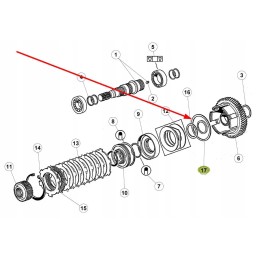 7700021124 Kardaninio veleno tarpiklis