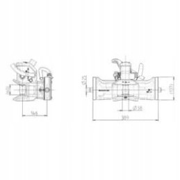 Sauermann Tiefmaul automatinis kablys 0 017 8605