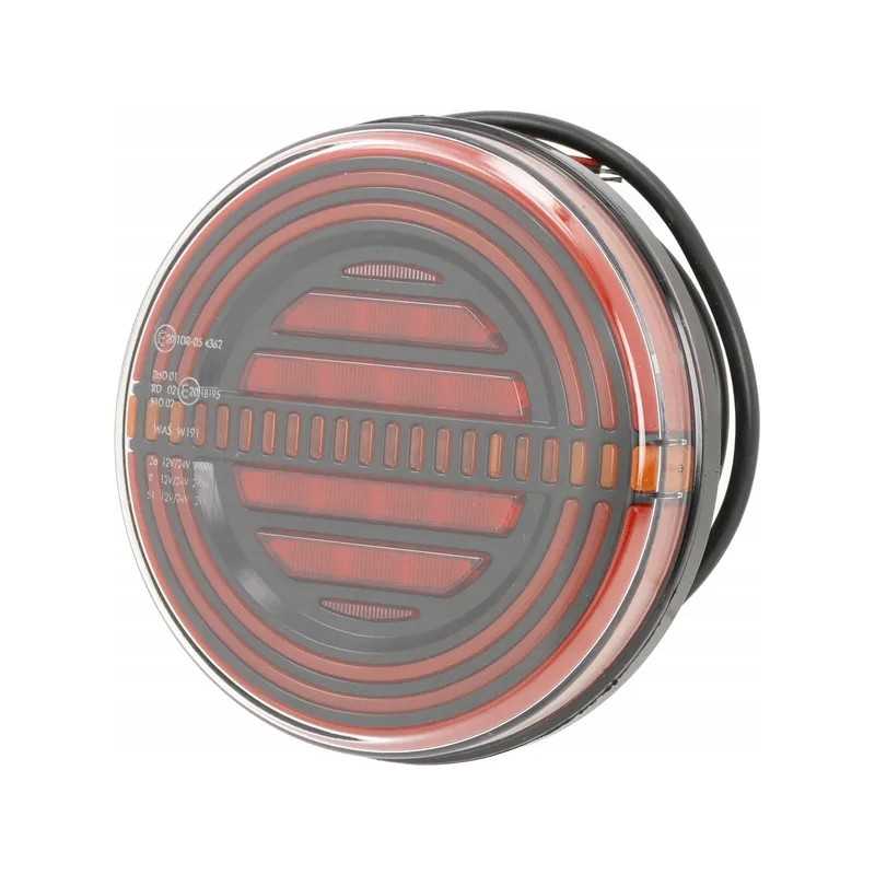 LED galinis žibintas, apvalus, 12v, oe, 142 mm, skersmuo
