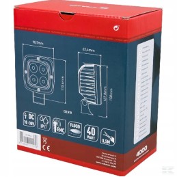 LED darbo lempa 40w 4000lm išsklaidyta šviesa