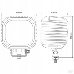 LED darbo lempa 48w 4000lm išsklaidyta šviesa