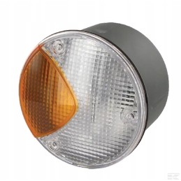 Apvalus galinis žibintas, baltas, oranžinis