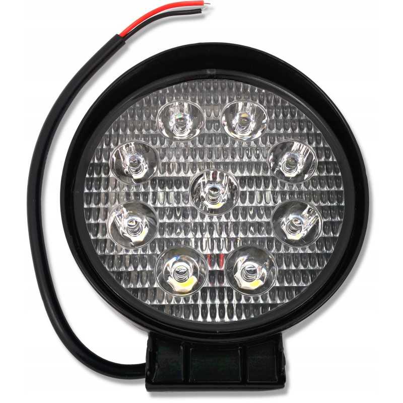 Apvalus LED darbo lempos reflektorius 12v 24v 27w