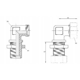Kampinės pertvaros jungtis 8l wss8l voss