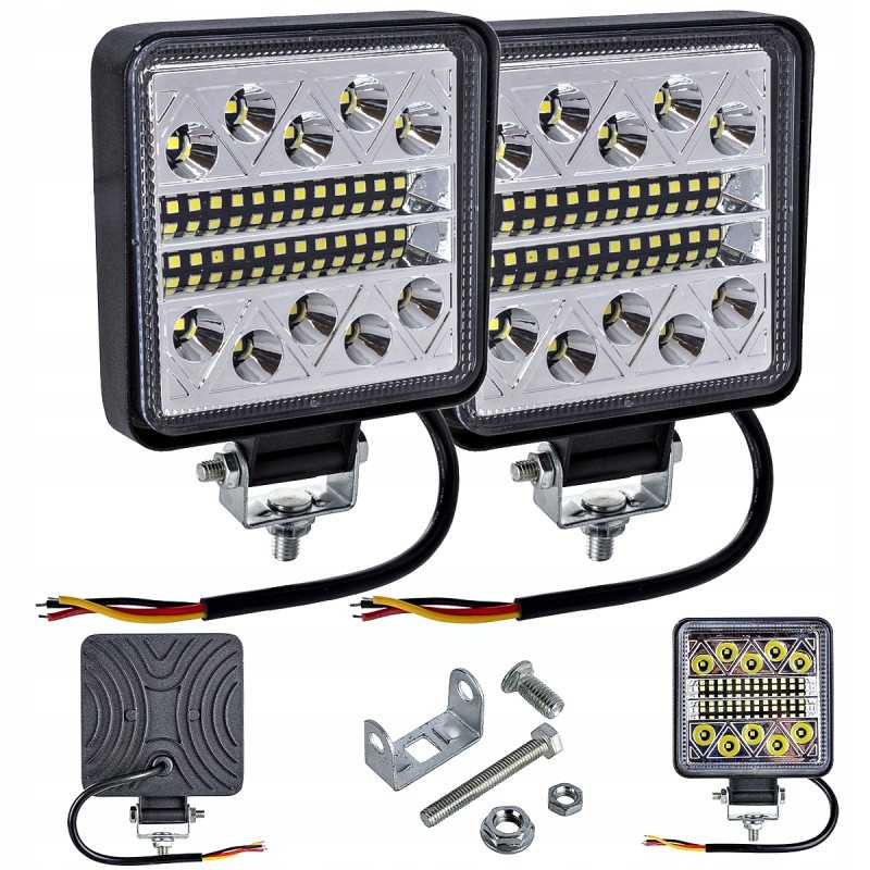 Cree halogeninė LED darbo lempa 12v 24v 102w 2 vnt