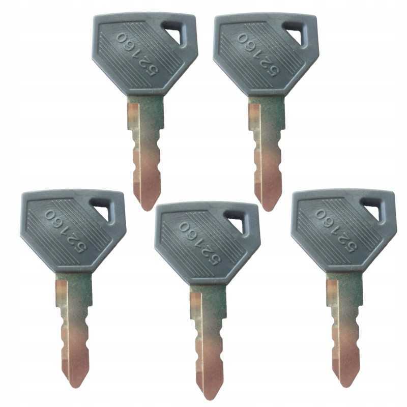 5x raktų durų uždegimo raktas Yanmar john deere jd branson kukje 52160