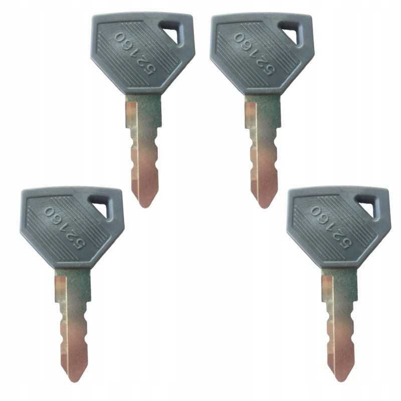 4x raktų durų uždegimo raktas Yanmar john deere jd branson kukje 52160
