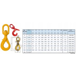 Saugus pasukamas kablys su guoliais, 8t, CE patvirtintas