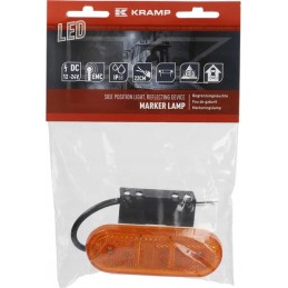 Stačiakampė LED markerinė lempa 12 24v su laidu