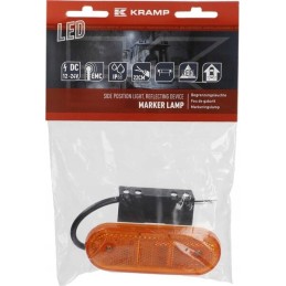 Stačiakampė LED markerinė lempa 12 24v su laidu