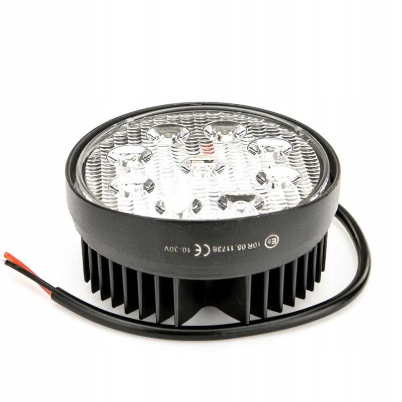 Apvali darbinė lempa 9 LED 27W 2200lm 693led0076