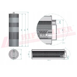 Hidraulinės alyvos filtras hifi filtras sh 60201