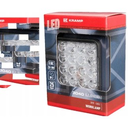 Kvadratinė LED darbo lempa 25w 3040lm