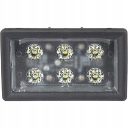 Halogeninė darbo lempa 6 LED 30W 2400lm stačiakampė