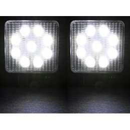 Halogeninė LED darbo lempa 27w 12v 24v 9 led 2 vnt