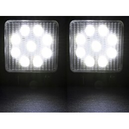 Halogeninė LED darbo lempa 27w 12v 24v 9 led 2 vnt