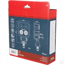 LED robo lempa kvadratinė 10 30v 9w 1000 lm mėlyna