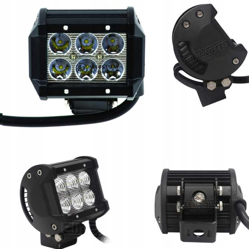 LED halogeninė darbo lempa 18w kvadratinė Cree 60