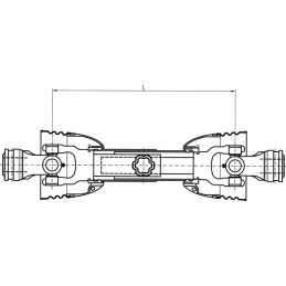 Kardaninis velenas t50 l 1210 mm sankaba su kaiščiu s