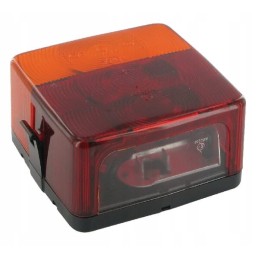 Kvadratinė kombinuota galinė lempa 12v, oranžinė