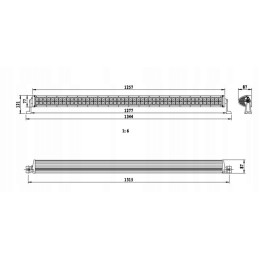 Halogeninės darbo lempos liuko kombinacija 96led 288w 21120lm