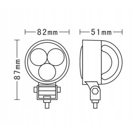 LED darbo lempa 9w 12v 24v 913lm 6000k