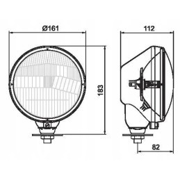 1400660100 plastikinis traktoriaus žibintas, kair
